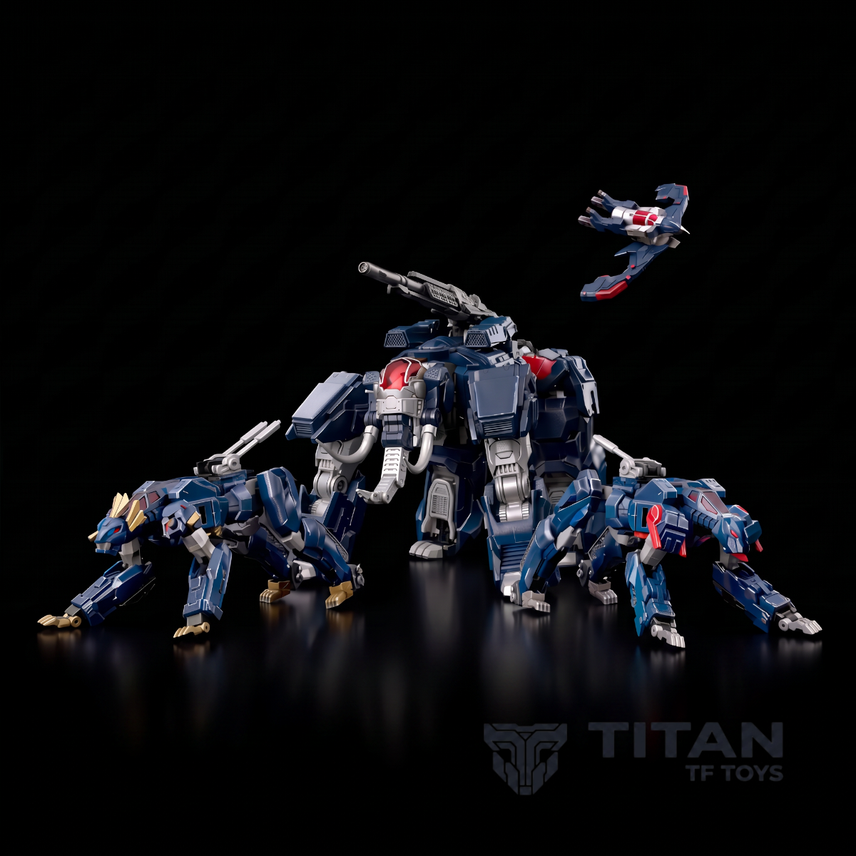 Threezero ROBO-DOU Dancouga (Kelvin Sau Redesign) Die-Cast Action Figure - Detailed View 3