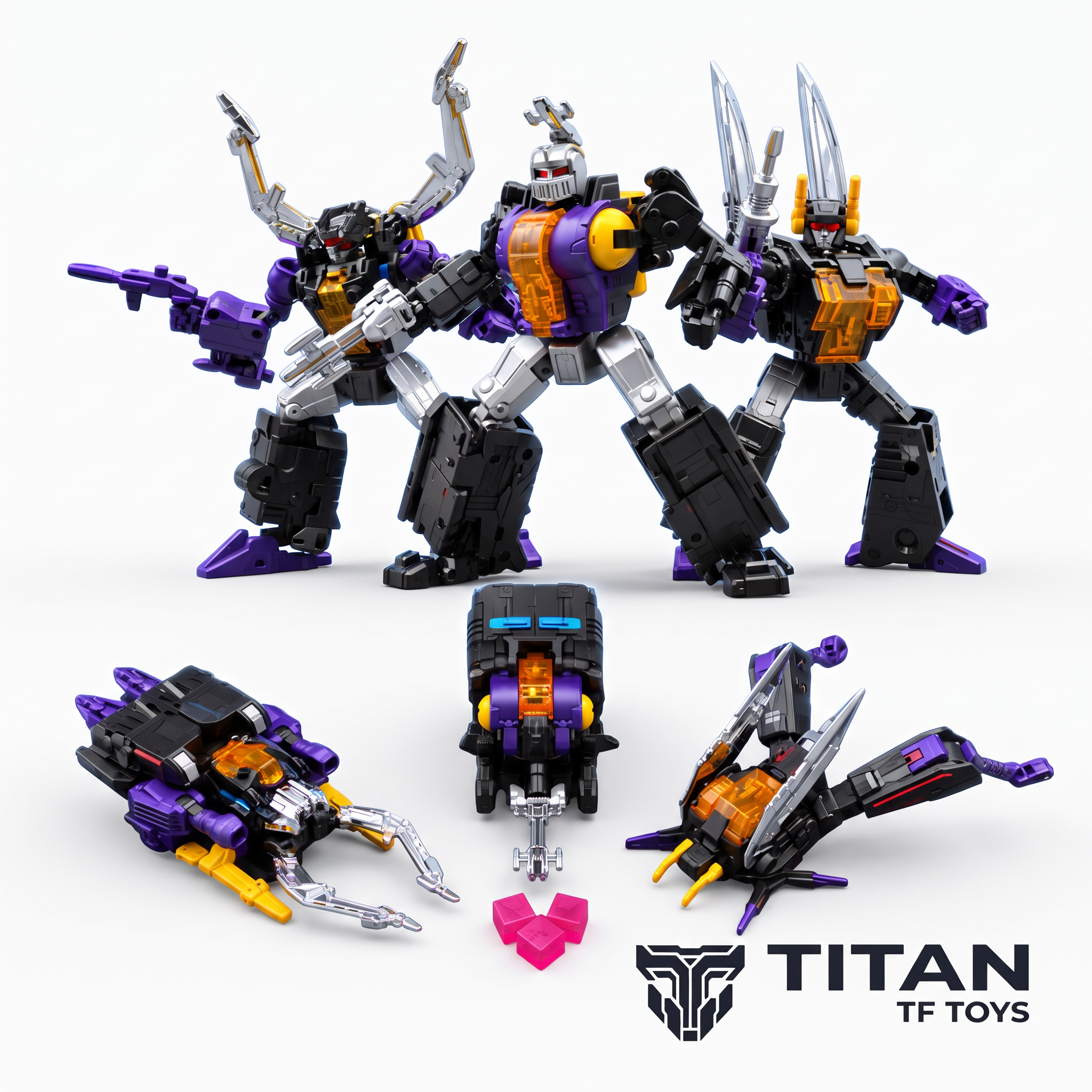 BadCube OTS Special Evil Bug Corps Premium Metallic Edition Set of 3 (OTS-05/06/07) - Official Product Photo