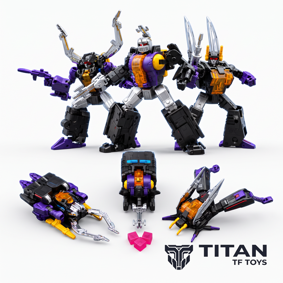 BadCube OTS Special Evil Bug Corps Premium Metallic Edition Set of 3 (OTS-05/06/07) - Official Product Photo