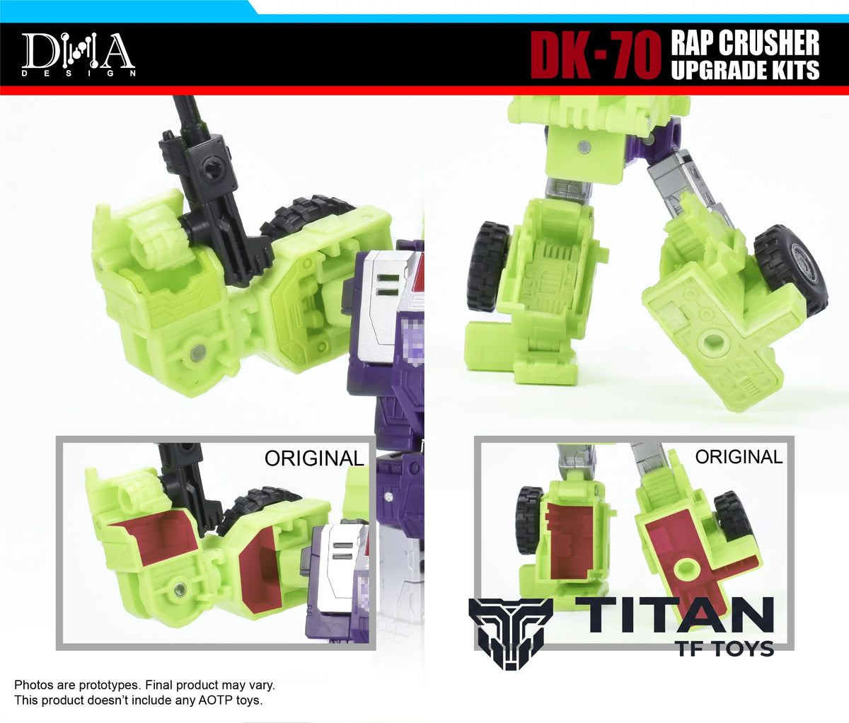 DNA Design DK-70 Studio Series SS86 Scrapper & Bonecrusher Upgrade Kit with China Exclusive Bonus