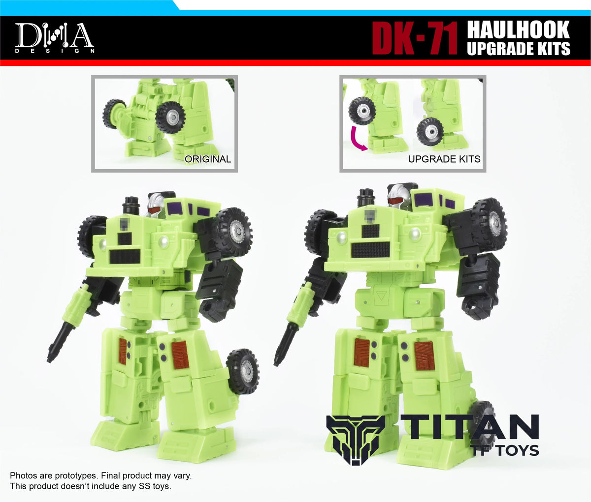 DNA Design DK-71 Studio Series SS86 Long Haul & Hook Upgrade Kit with China Exclusive Bonus