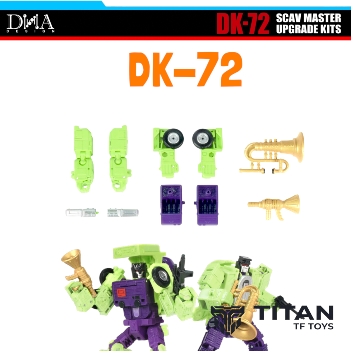 DNA Design DK-72 Studio Series SS86 Scavenger & Mixmaster Upgrade Kit with China Exclusive Bonus