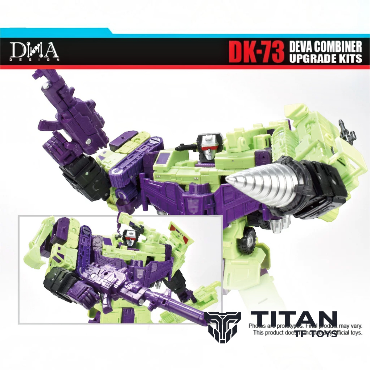 DNA Design DK-73 Studio Series 86 SS86 Devastator Combiner Mode Upgrade Kit with China Exclusive Bonus