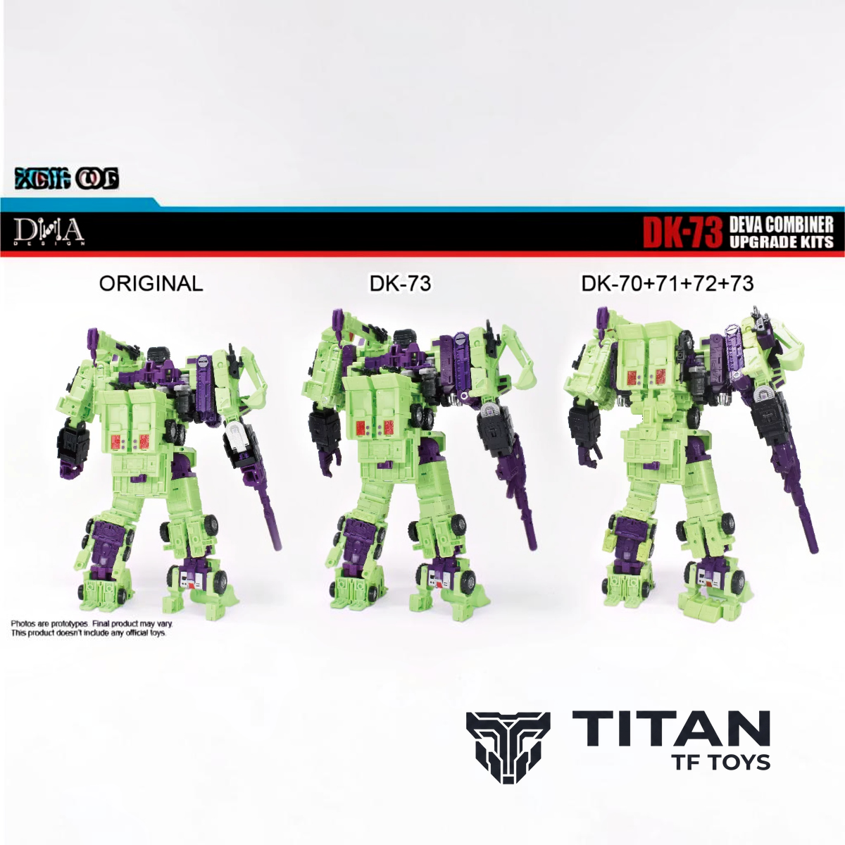DNA Design DK-73 Studio Series 86 SS86 Devastator Combiner Mode Upgrade Kit with China Exclusive Bonus