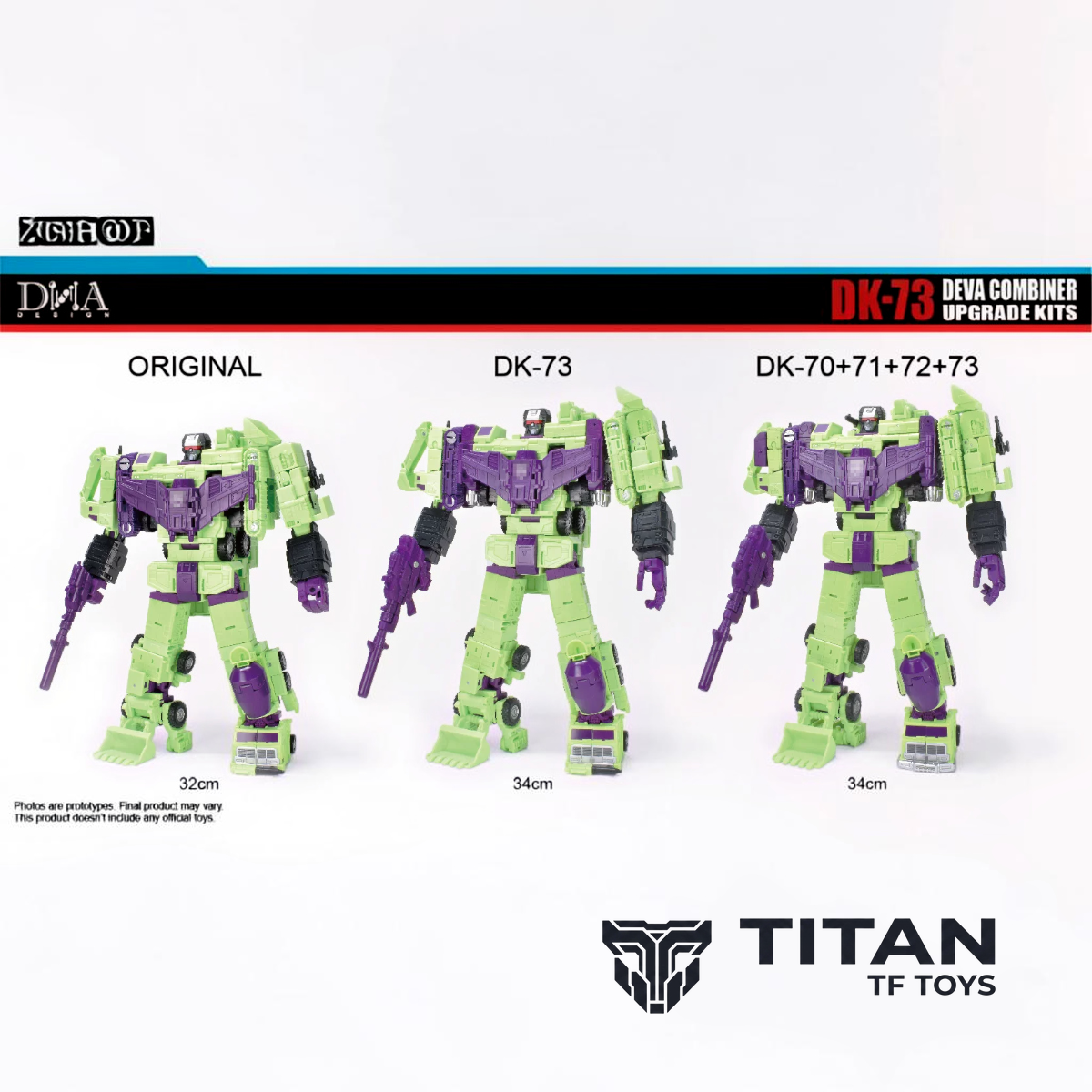 DNA Design DK-73 Studio Series 86 SS86 Devastator Combiner Mode Upgrade Kit with China Exclusive Bonus