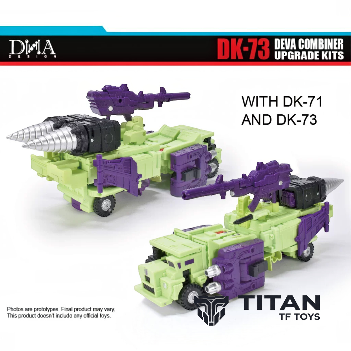 DNA Design DK-73 Studio Series 86 SS86 Devastator Combiner Mode Upgrade Kit with China Exclusive Bonus
