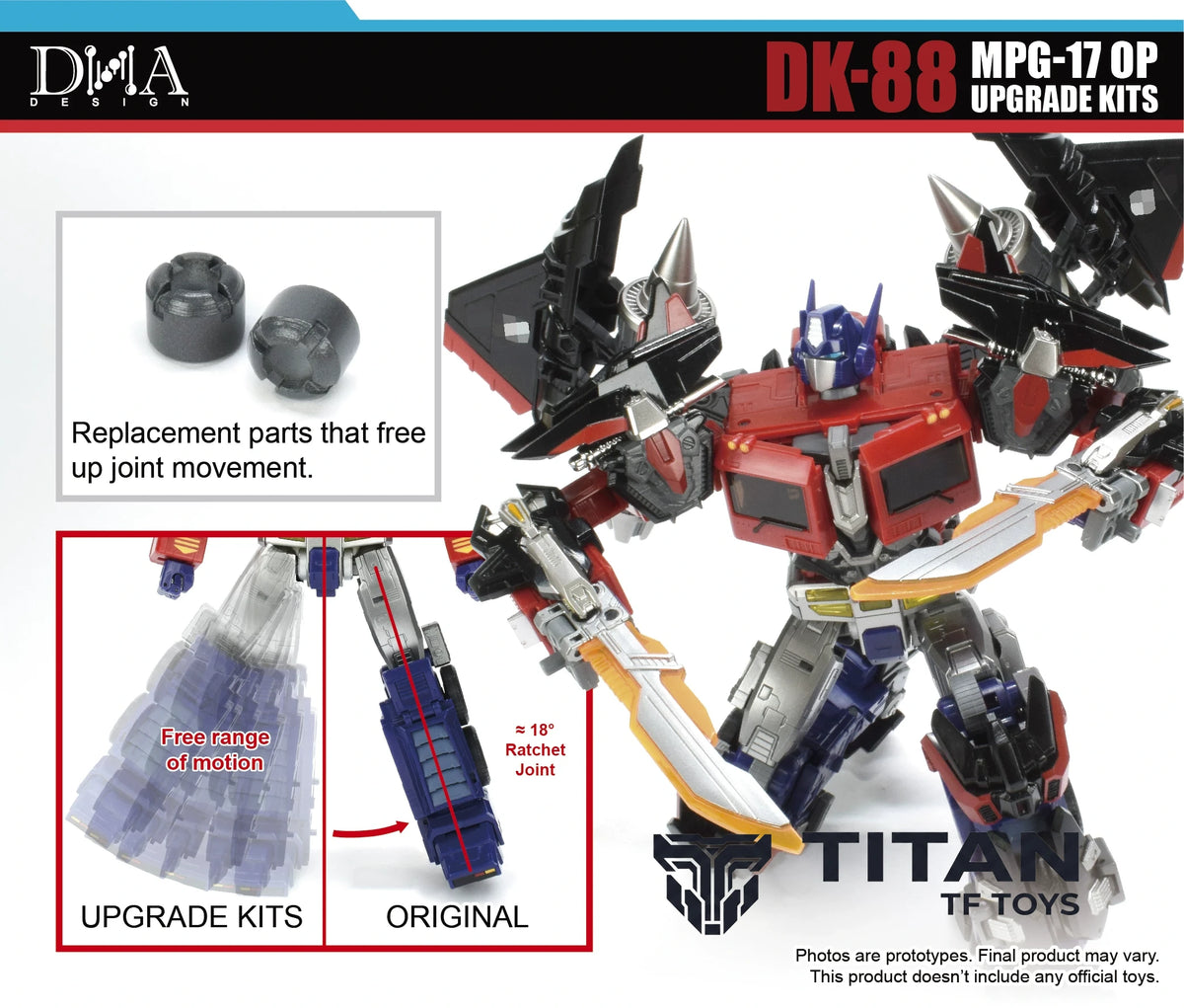 DNA Design DK-88 MPG-17 Ginrai Jet Powered Armor Upgrade Kit with First-Run Bonus [Pre-Order]