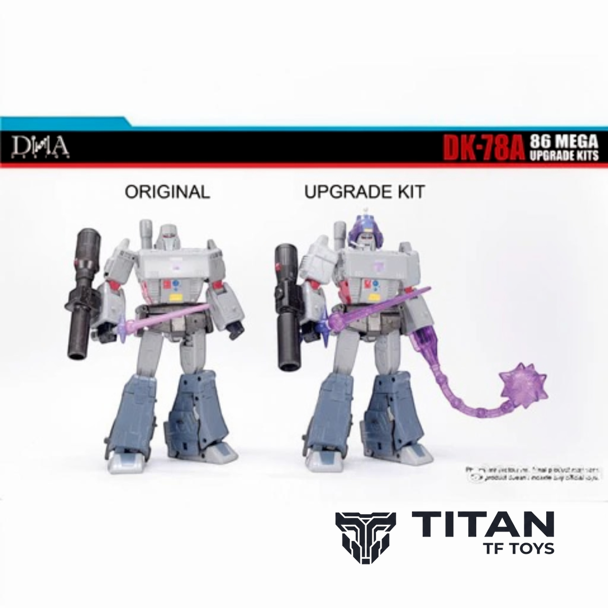DNA Design DK-78A Studio Series SS86 Megatron Core Enhancement Upgrade Kit with G1 Bonus
