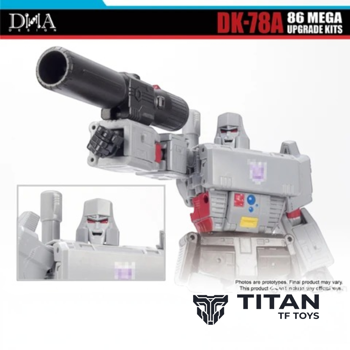 DNA Design DK-78A Studio Series SS86 Megatron Core Enhancement Upgrade Kit with G1 Bonus