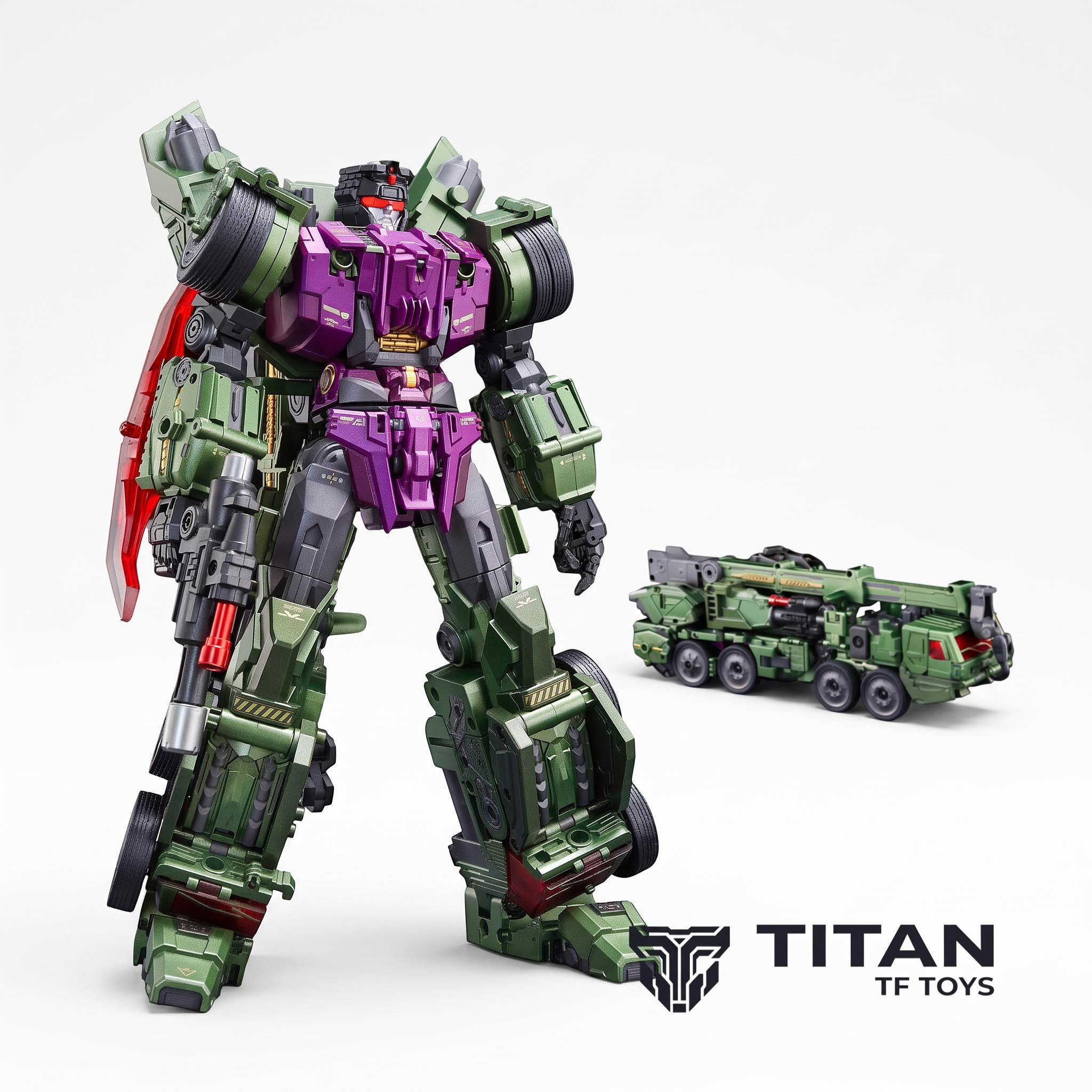 DreamStar Toys DST02-002 Crane Hook Devastator Combiner Member Action Figure - Official Product Photo