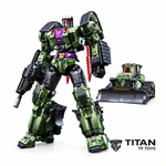 DreamStar Toys DST02-004 Bulldozer Crusher Bonecrusher Devastator Combiner Member Action Figure - Official Product Photo