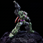 DreamStar Toys DST02-004 Bulldozer Crusher Bonecrusher Devastator Combiner Member Action Figure - Detailed View 4