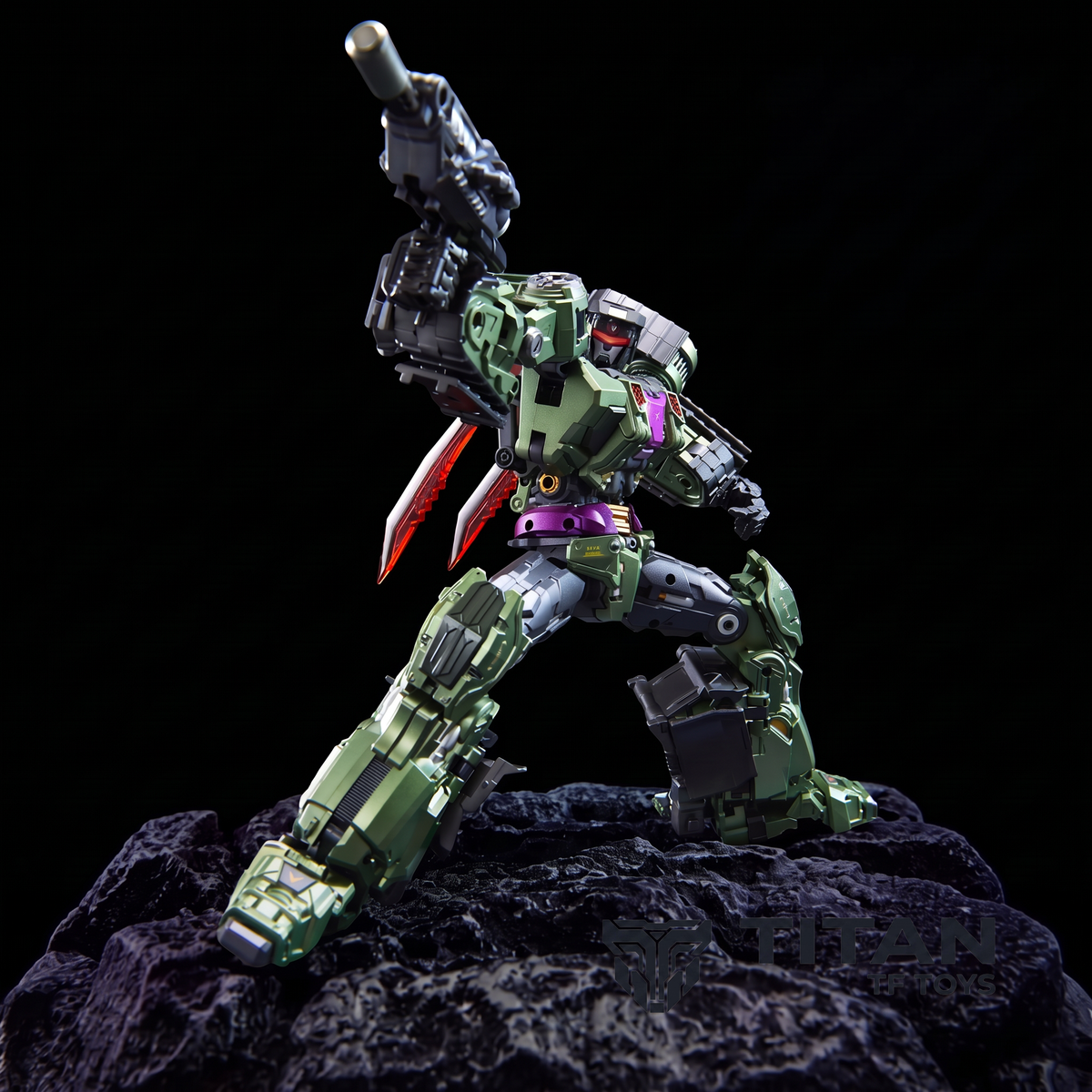DreamStar Toys DST02-004 Bulldozer Crusher Bonecrusher Devastator Combiner Member Action Figure - Detailed View 4