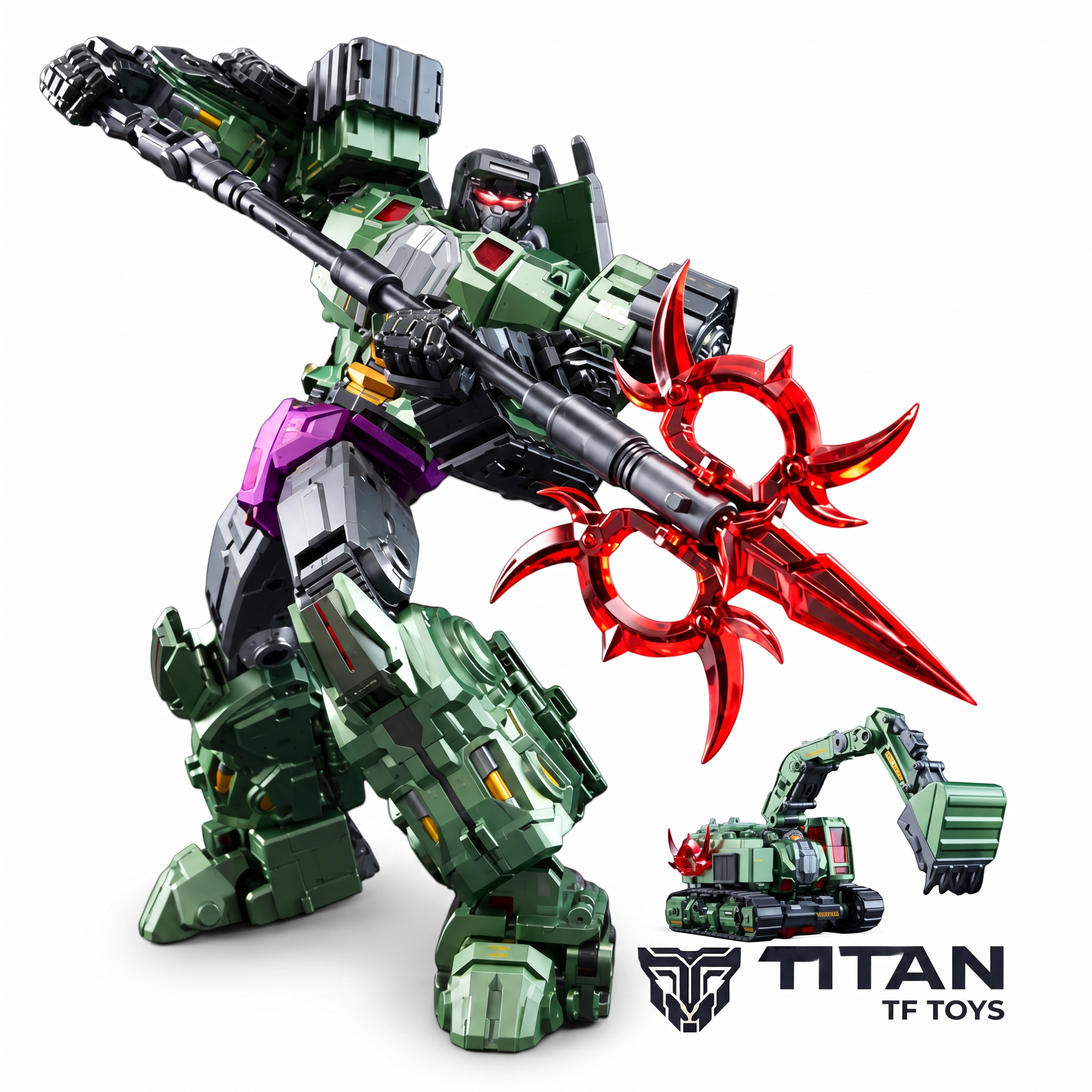 DreamStar Toys DST02-006 Excavator Scavenger Devastator Combiner Member Action Figure - Official Product Photo