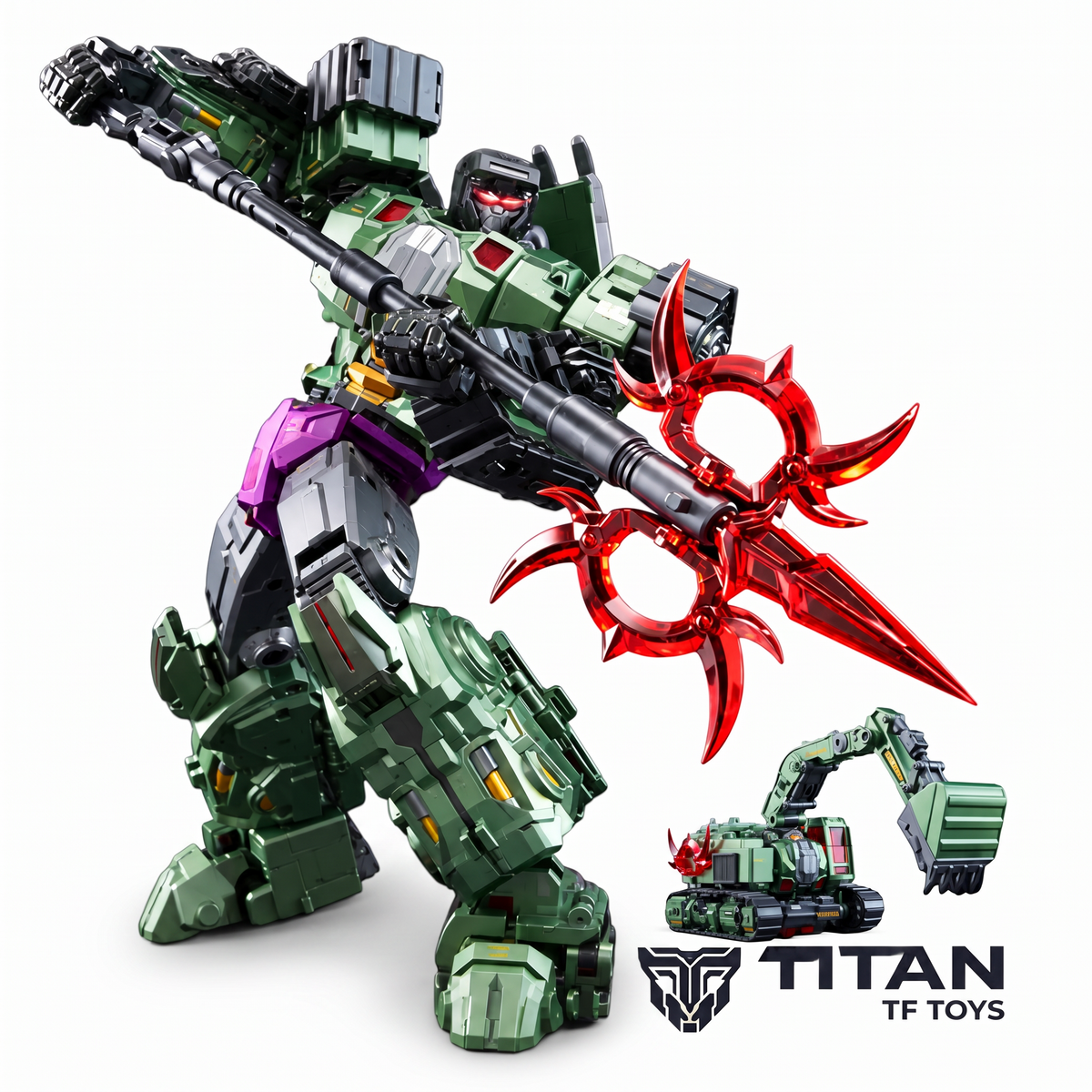 DreamStar Toys DST02-006 Excavator Scavenger Devastator Combiner Member Action Figure - Official Product Photo