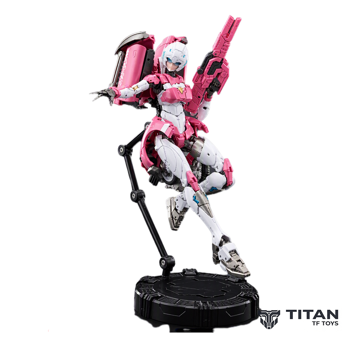 Lucky Cat Cyber Goddess CG-01 Venus Arcee Transforming Action Figure - Detailed View 3