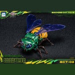 MachineCat Toys Steel Beast Land Buzzing Bee Waspinator Chibi Transforming Figure [Pre-Order Deposit] - Detailed View 5