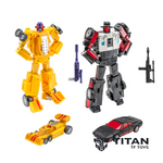Newage H37 Vanburen Wildrider & H39 Agamemnon Dragstrip Stunticons Set Legends Scale - Official Product Photo