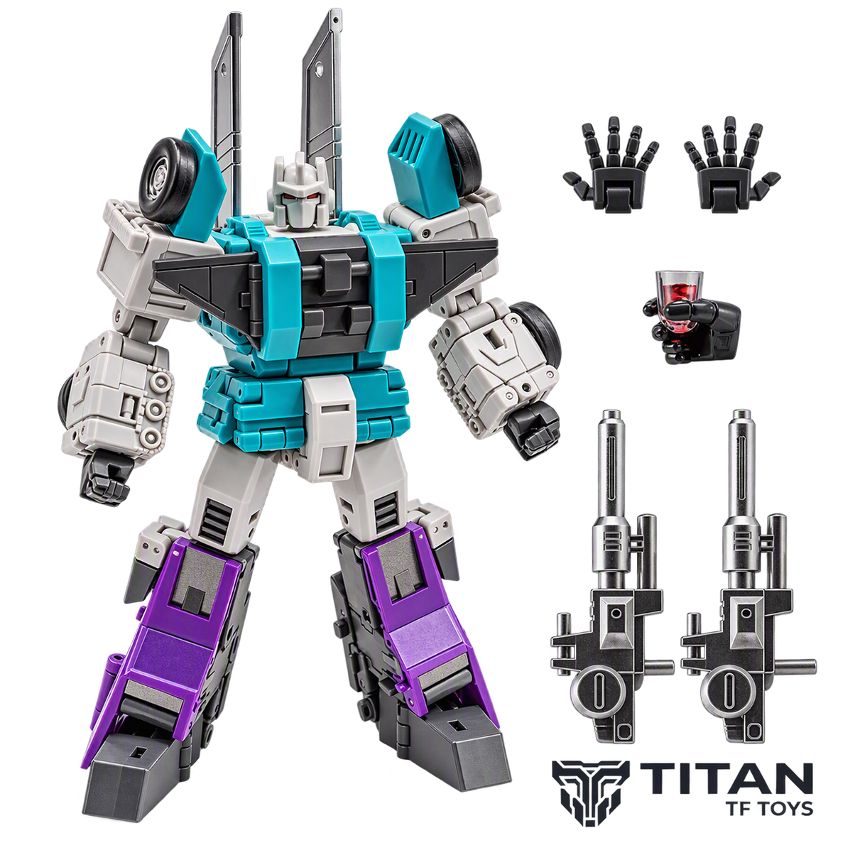 Newage H74 Cho Sixshot G1 Legends Scale Action Figure - Official Product Photo