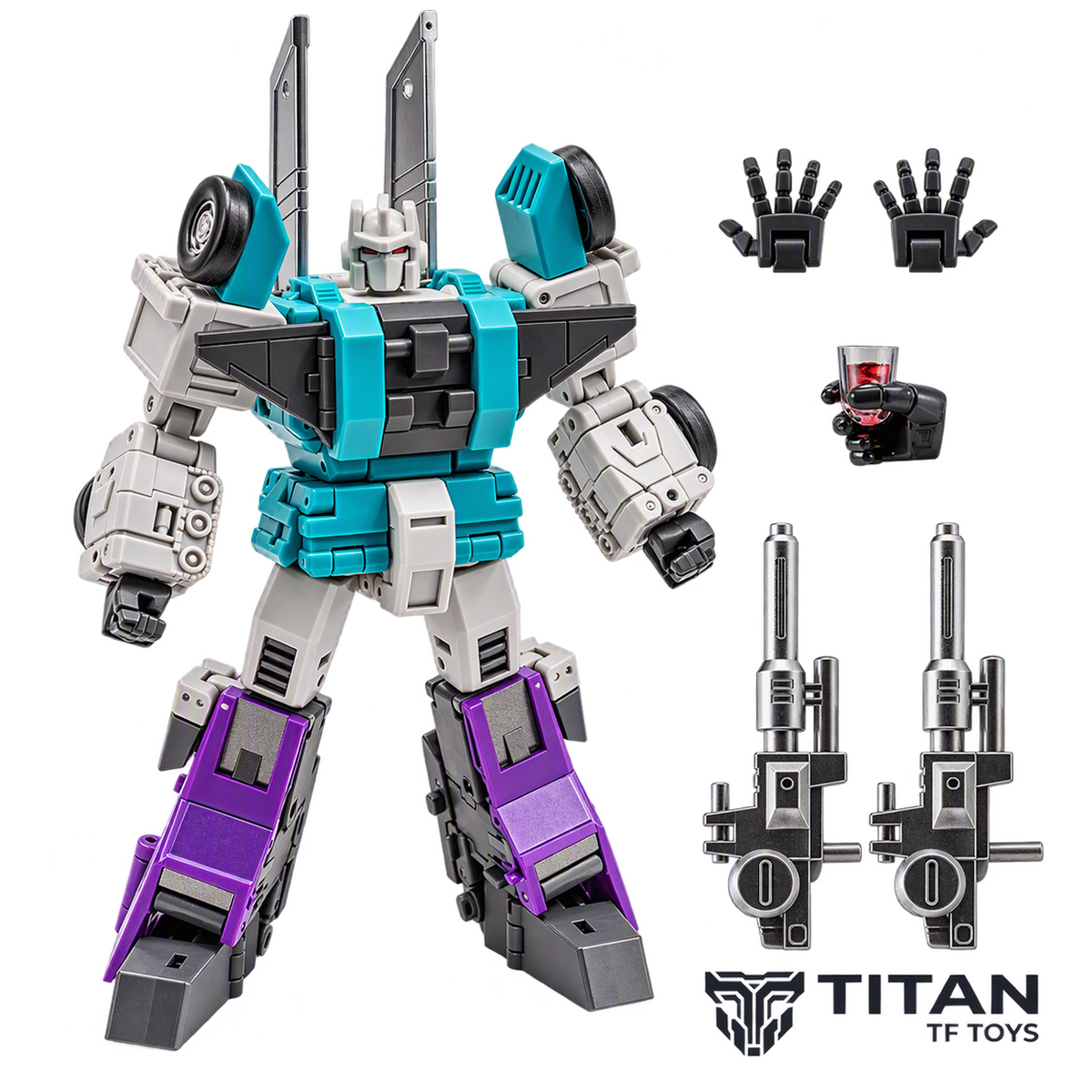 Newage H74 Cho Sixshot G1 Legends Scale Action Figure - Official Product Photo