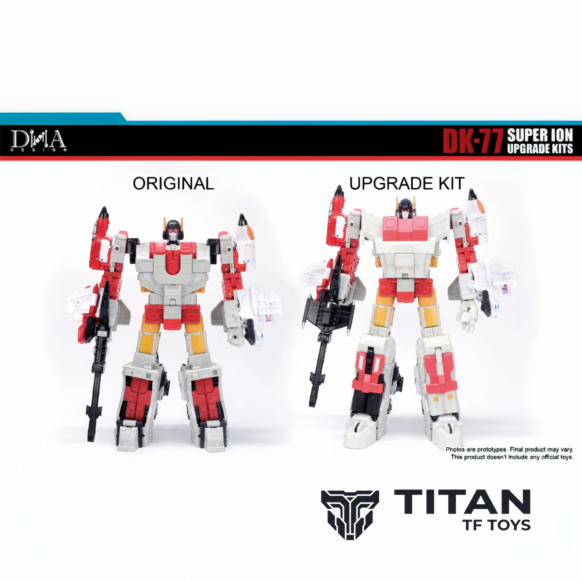 DNA Design DK-77 Age of the Primes / Legacy Superion Combiner Upgrade Kit with First-Run Bonus