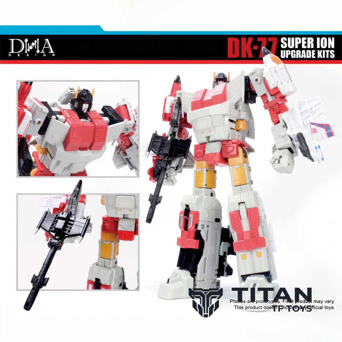 DNA Design DK-77 Age of the Primes / Legacy Superion Combiner Upgrade Kit with First-Run Bonus