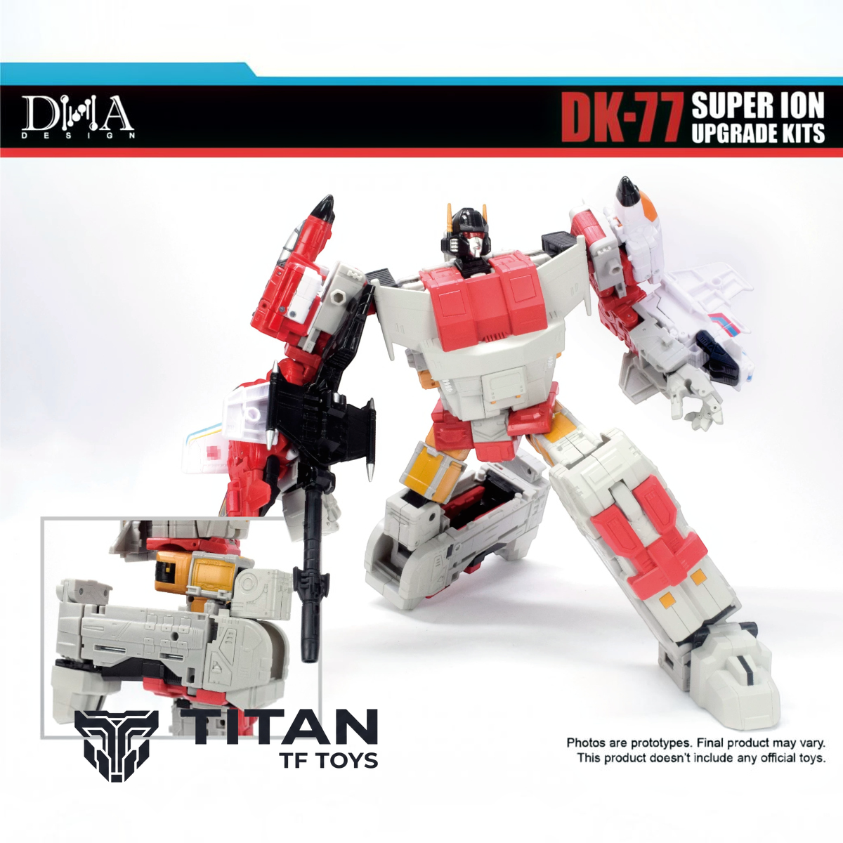 DNA Design DK-77 Age of the Primes / Legacy Superion Combiner Upgrade Kit with First-Run Bonus