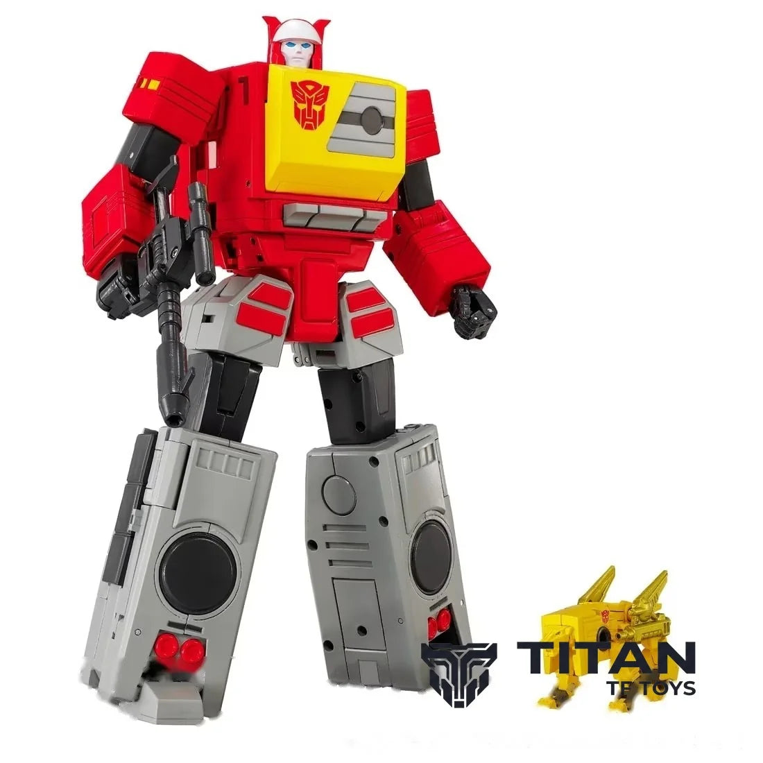 Takara Tomy Transformers MPG-25 Blaster & Steeljaw Action Figure [Pre-Order Deposit] - View 1
