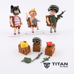 ToyWolf LDCH-01 Crazy Chicken Team Transforming Figure Set of 3 - Official Product Photo