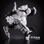 ToyWolf W-02 Dirty General Water Head Urinal Transforming Figure Original White - Detailed View 3