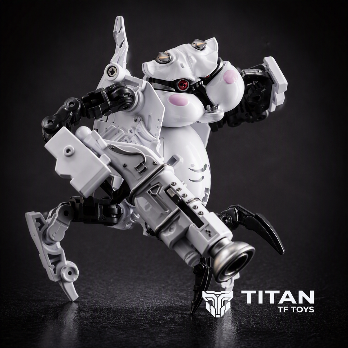 ToyWolf W-02 Dirty General Water Head Urinal Transforming Figure Original White - Detailed View 3