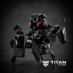 ToyWolf W-02B Dirty General Water Head Urinal Transforming Figure Black Edition - Detailed View 2
