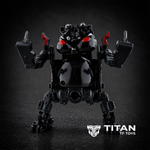 ToyWolf W-02B Dirty General Water Head Urinal Transforming Figure Black Edition - Detailed View 3