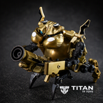 ToyWolf W-02G Dirty General Water Head Urinal Transforming Figure Gold Edition - Detailed View 4
