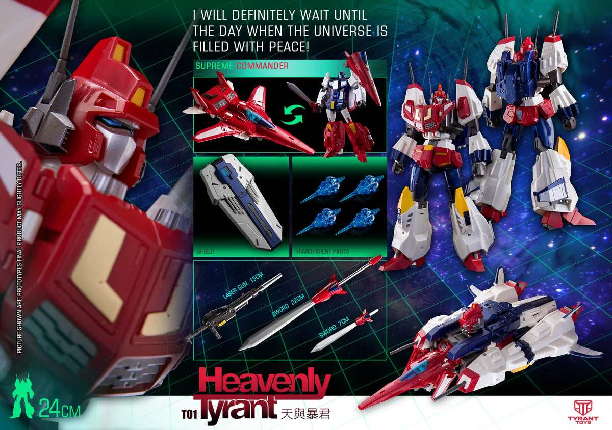 Tyrant Toys T-01 Heavenly Tyrant Star Saber Action Figure - Official Image 8