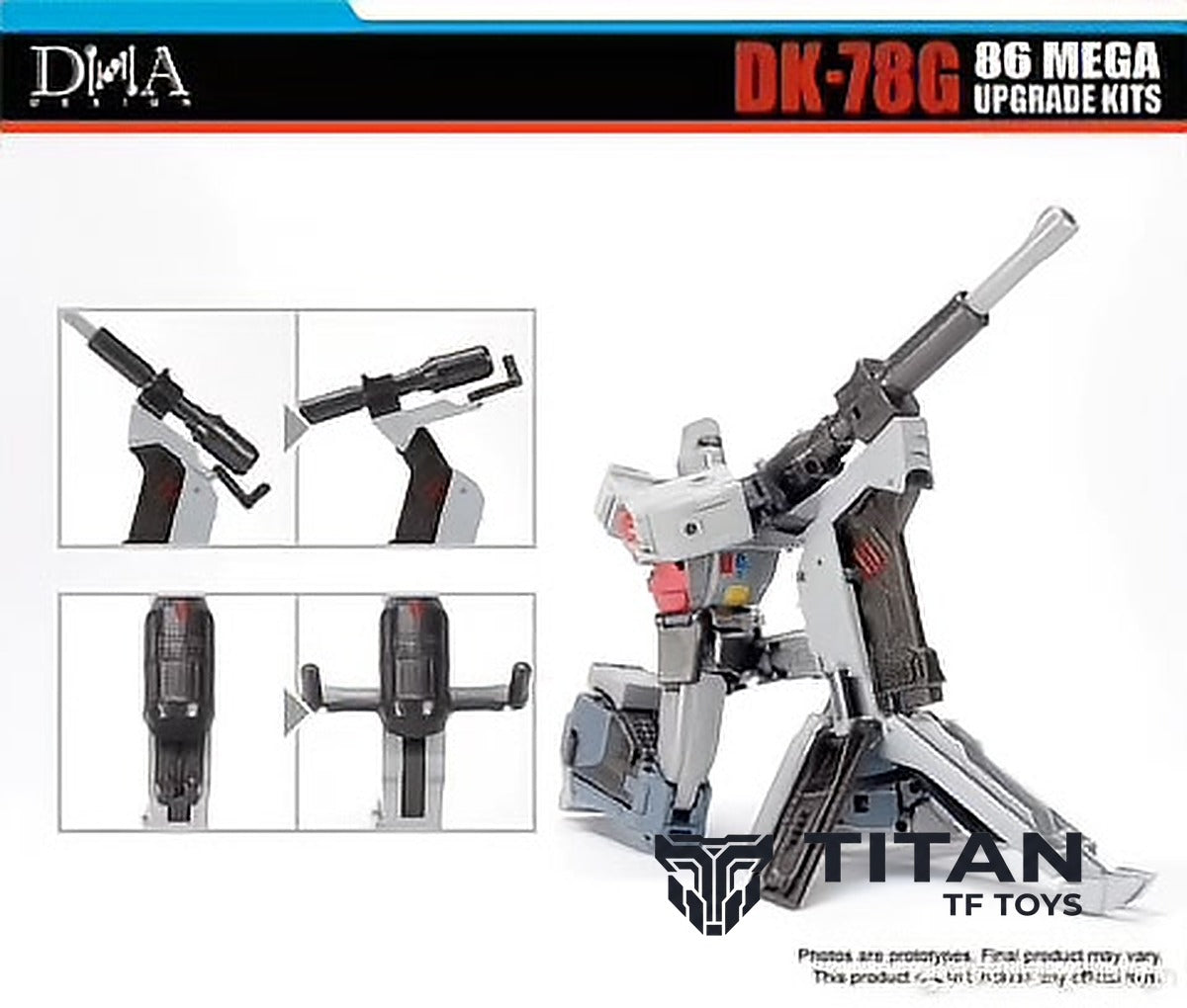 DNA Design DK-78G Studio Series SS86 Megatron Heavy Cannon & Gun Mode Conversion Grip Kit
